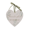 Love Story Heart Plaque - Bridesmaid 12.9cm