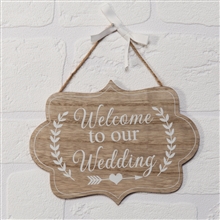 Love Story Welcome To Our Wedding Plaque