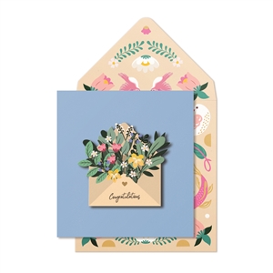 Floral Card 16cm