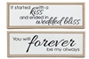 2asst Worded Love Plaques 60cm