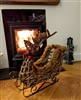 Deluxe Reindeer Sleigh 50cm Natural