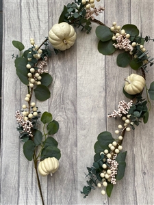 Large Pumpkin and Eucalyptus Wreath 50cm