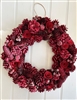 DUE EARLY AUGUST LARGE Sensational Red Festive Christmas Wreath 48cm