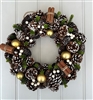 DUE EARLY AUGUST Cinnamon Festive Christmas Wreath 36cm