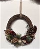 A Glimpse of Christmas - Half Wreath 29cm
