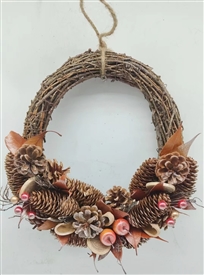 A Glimpse of Christmas - Half Wreath 29cm