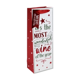 Most Wonderful Wine  Bottle Gift Bag35cm