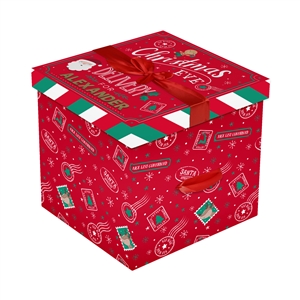Personalizable Flat Pack Christmas Eve Box 34cm