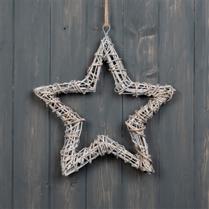 Grey Washed Hanging Willow Star