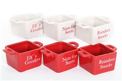 Santa Snack Bowls