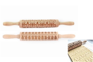 Christmas Rolling Pin 39cm 2 Assorted