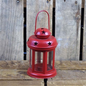 Festive Red Lantern with Star