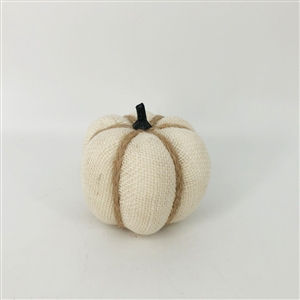 Fabric Pumpkin White 10cm