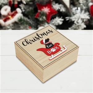 Dog Wooden Christmas Eve Box