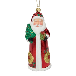 Colourful Shatterproof Santa Tree Decoration