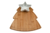 Tree Shape Cheeseboard With Bowl 26cm