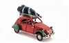 Vintage Car With Christmas Tree 16cm