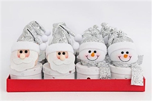 Santa Snowman Xmas Box Sold In 12's 8cm