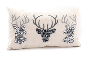 Reindeer Cushion 47x27cm