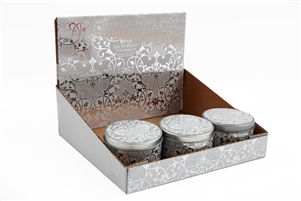 Christmas Silver Berry Candle Tin