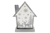 Wooden Silver House Decoration 21cm