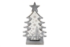 Wooden Silver Tree Decoration 21cm