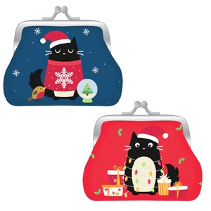 Tic Tac Purse – Festive Feline Fine Cat