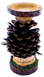 Pinecone Candle Holder