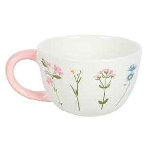 ## Blooming Lovely Floral Ceramic Mug