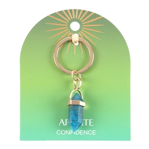 ##Apatite Crystal Keyring