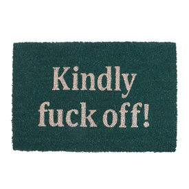 ## Kindly F*ck Off Coir Doormat