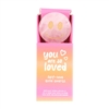 ##You Are Loved Rose Quartz Happy Face Crystal