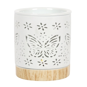 ##Matte Butterfly Ceramic Oil Burner