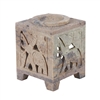 ##Carved Elephant Soap Stone Oil Burner