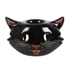 SPOOKY BLACK CAT OIL BURNER