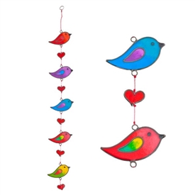 ##Bird Resin Suncatchers on String