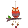 ##Owl on a branch Resin Suncatcher on String