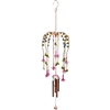 ##Fuschia with Metal Resin Windchime