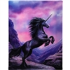 ##19x25cm AS Black Unicorn MDF Mounted Canvas