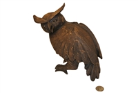 Genuine Oaxacan Wood Owl Carving
