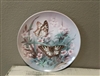 Butterfly Collector Plate Vintage White Peacocks by Lena Liu on W.S. George Fine China - 1989