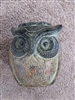 Ceramic Owl Mexican Flower Pot - Light Green - Indoor Outdoor