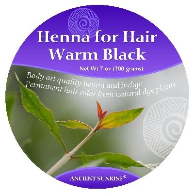 Sample Ancient Sunrise Henna Warm Black Kit