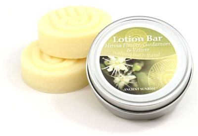 Henna Flower, Cardamom and Vetiver lotion bar