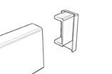 STAS Cliprail End Cap - Gray
