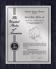 Patent Plaques Custom Wall Hanging Contemporary Patent Plaque - 10.5 x 13" Silver and Black.