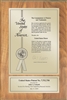 Patent Plaques Custom Wall Hanging Contemporary Patent Plaque - 8" x 12" Gold and Oak.
