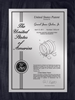 Patent Plaques Custom Wall Hanging Contemporary Patent Plaque - 9" x 12" Silver and Black.