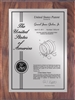 Patent Plaques Custom Wall Hanging Contemporary Patent Plaque - 9" x 12" Silver and Walnut.