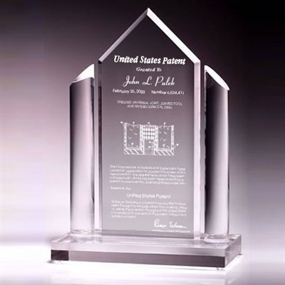 Patent Plaques Custom Desktop Contemporary Patent Award.